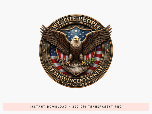 250th Anniversary USA Sublimation Print PNG