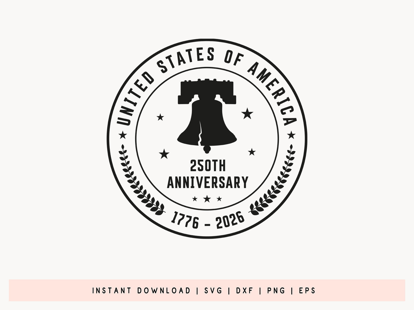 250th Anniversary United States of America SVG File