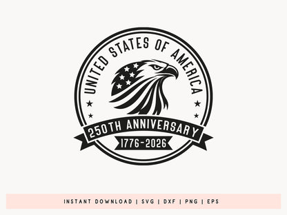 250th Anniversary United States of America SVG