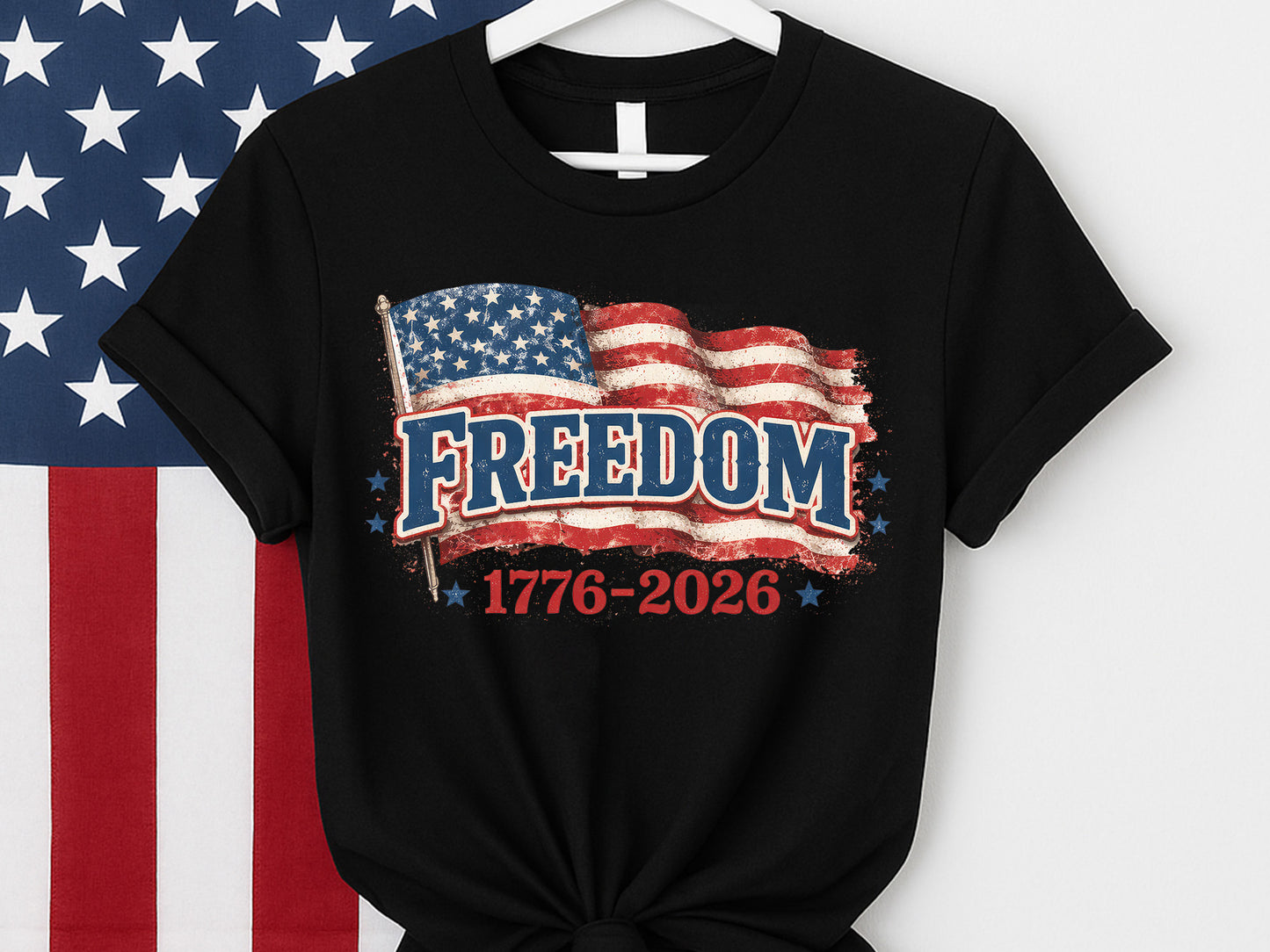 250th Freedom USA Flag Sublimation Design