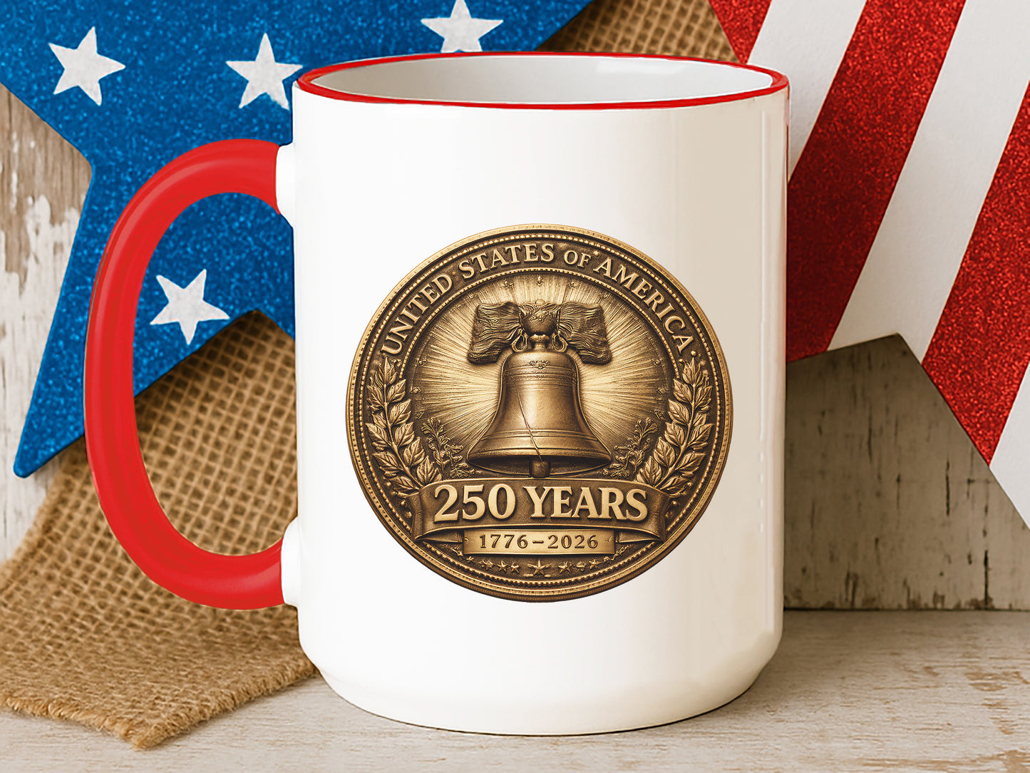 250th United States of America PNG Design