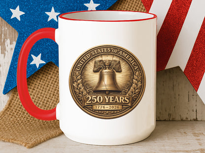 250th United States of America PNG Design