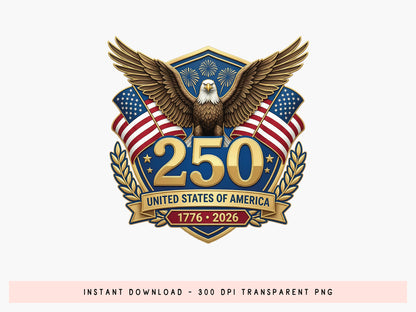 250th United States of America Sublimation Print