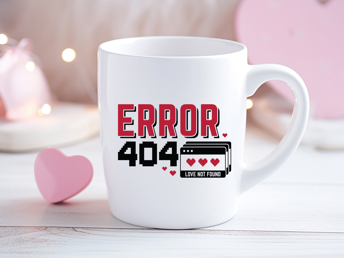 404 Error Love Not Found, Anti Valentine SVG