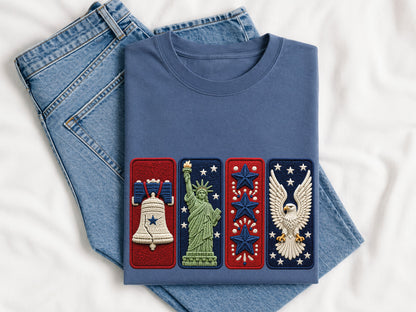 4th of July Faux Yarn Clipart PNG