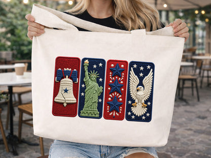 4th of July Faux Yarn Clipart PNG