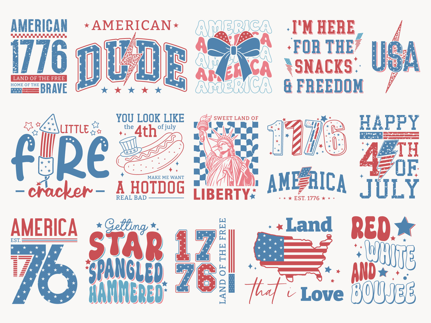 Funny 4th of July SVG Bundle