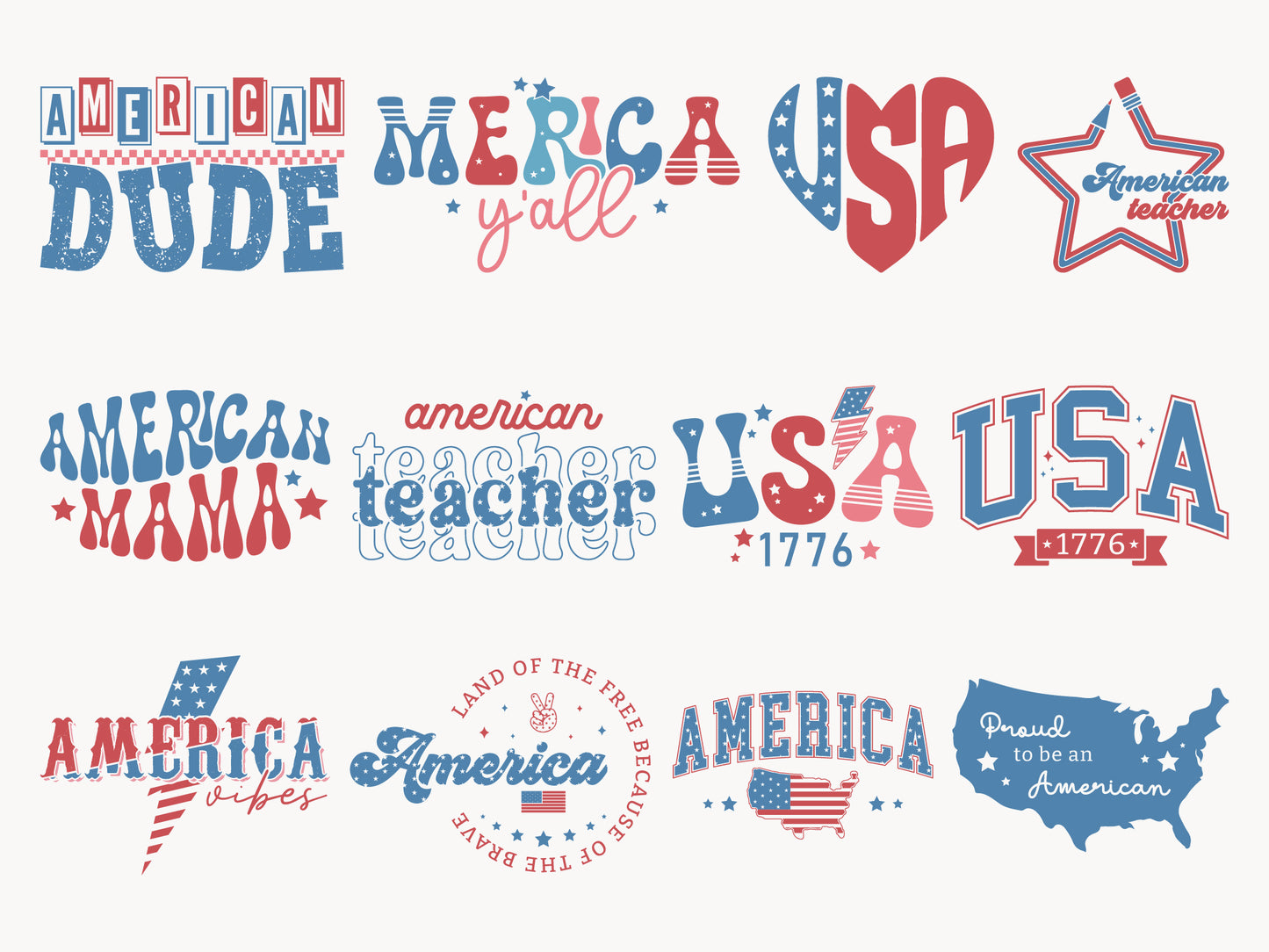 Funny 4th of July SVG Bundle