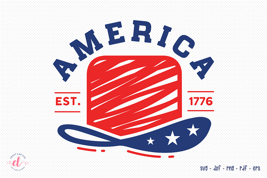 4th of July SVG Design - America Est. 1776