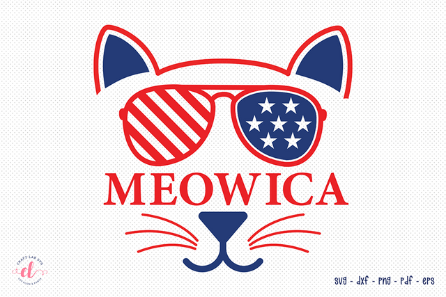 4th of July SVG Design - Meowica SVG