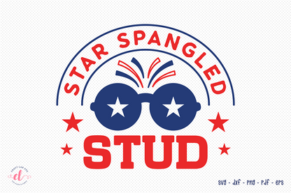 Star Spangled Stud | 4th of July SVG