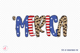 4th of July PNG Sublimation Design - Merica