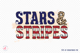 Stars & Stripes, 4th of July PNG Sublimation