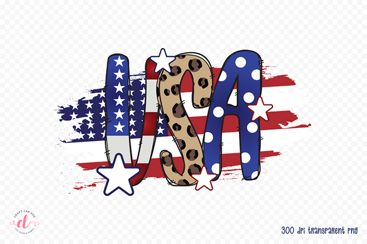 USA PNG, 4th of July Sublimation Design