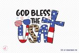 God Bless the USA, 4th of July PNG Sublimation
