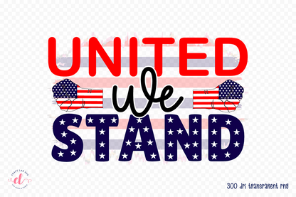 United We Stand, Patriotic Sublimation Design