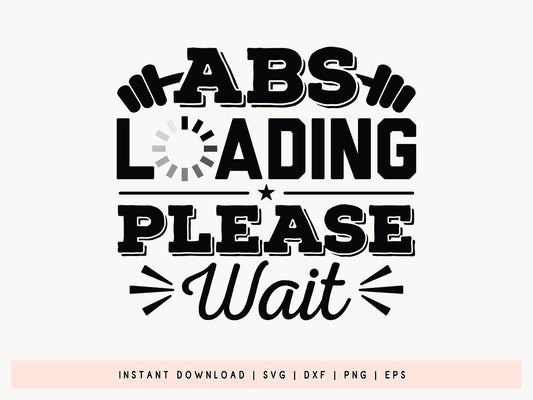 ABC Loading Please Wait, Workout SVG