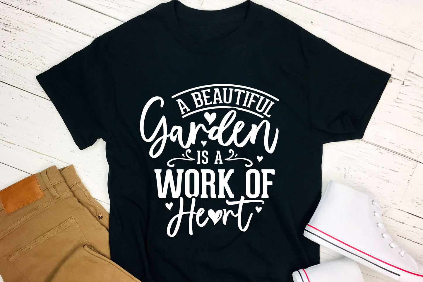 A Beautiful Garden is a Work of Heart SVG File