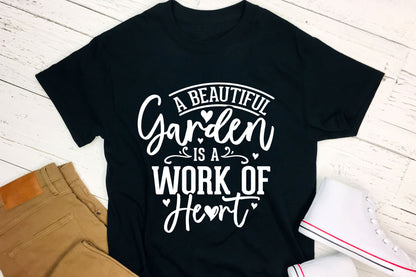 A Beautiful Garden is a Work of Heart SVG File