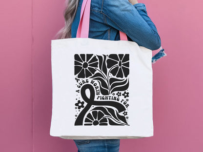 A Cure Worth Fighting For, Breast Cancer Boho Floral SVG