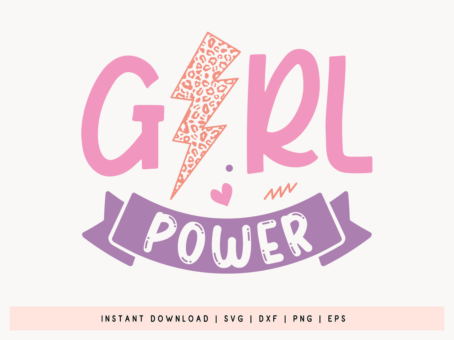 Adorable Girl Power Design SVG Cut File