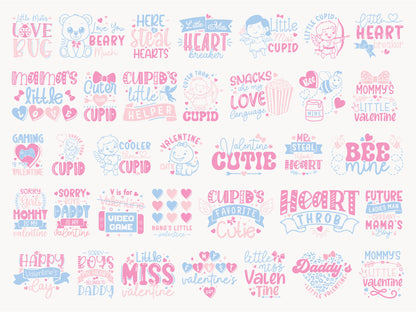 Adorable Kids Valentine SVG Bundle