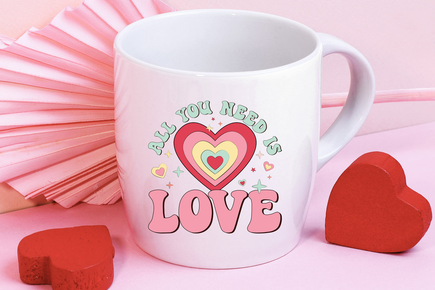 All You Need is Love - Retro Valentine Sublimation