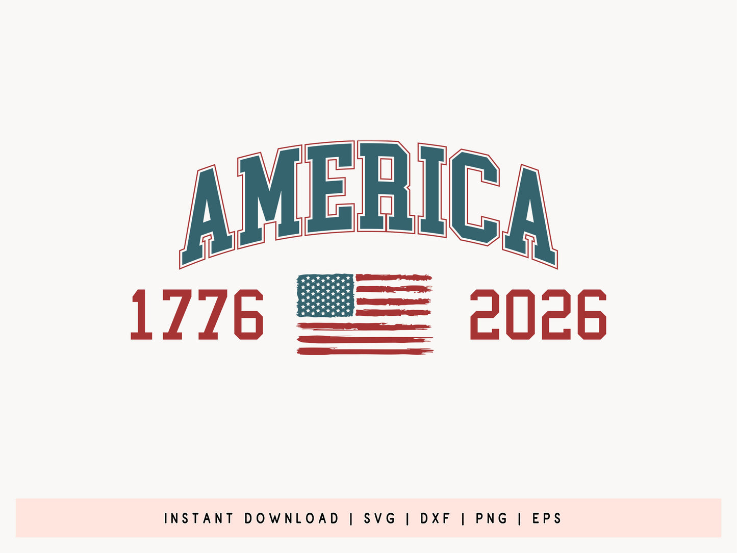 America 1776-2026 250th Anniversary SVG