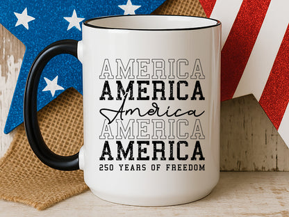 Retro America 250 Years of Freedom SVG Design