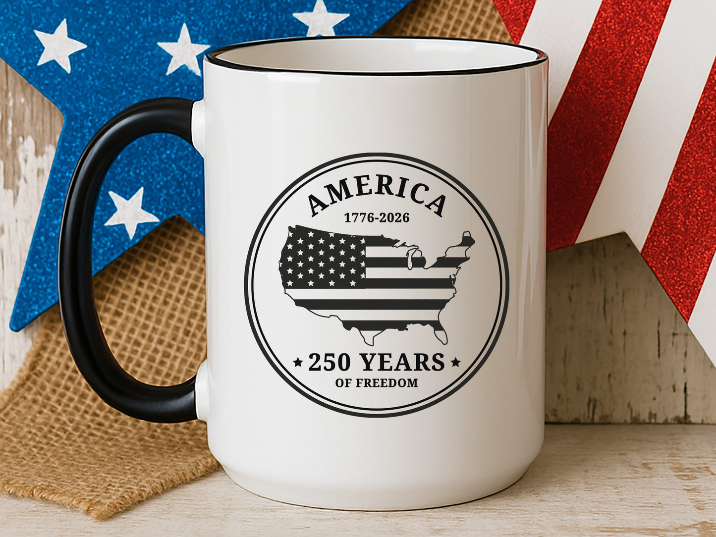 America 250 Years of Freedom SVG Design