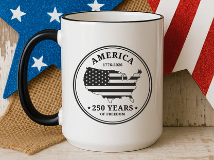 America 250 Years of Freedom SVG Design