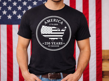 America 250 Years of Freedom SVG Design