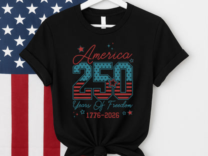 America 250 Years of Freedom Vector SVG