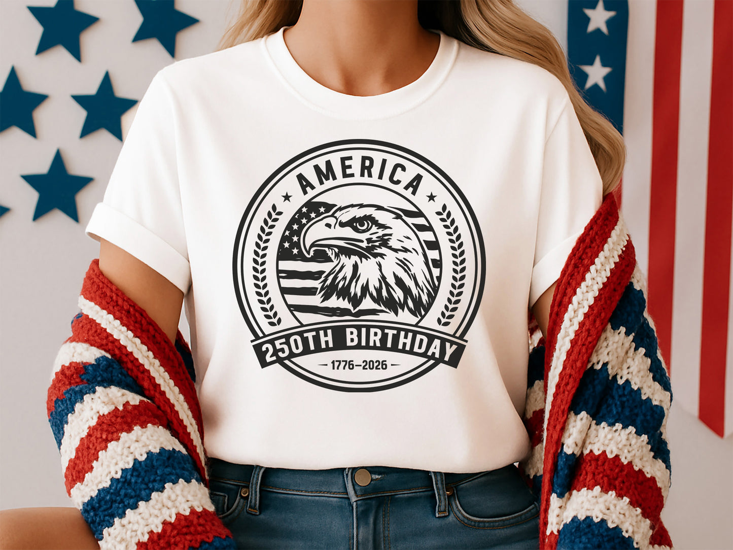 America 250th Birthday SVG Design