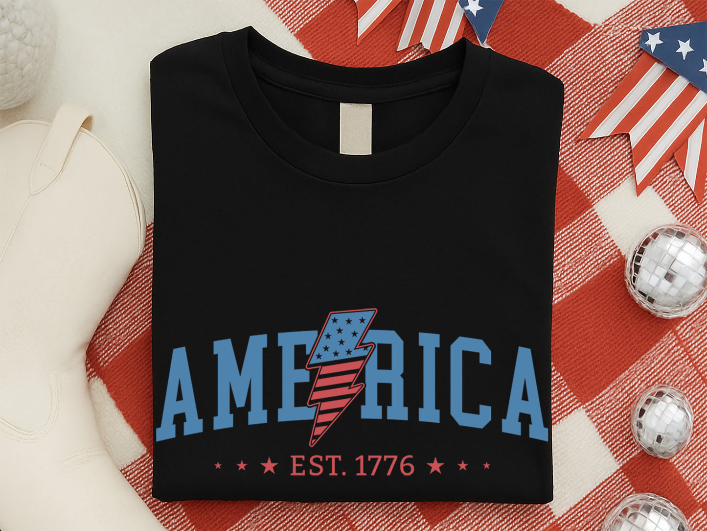 America Est 1776, 4th of July SVG Cut File