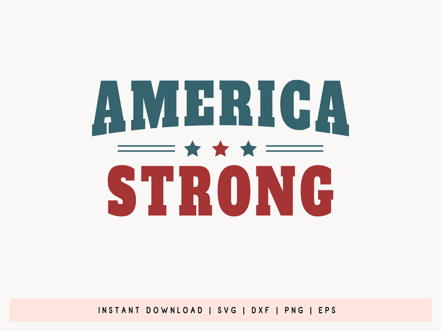 America Strong, USA 250th Anniversary SVG