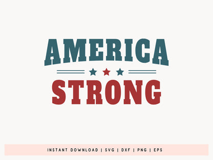 America Strong, USA 250th Anniversary SVG