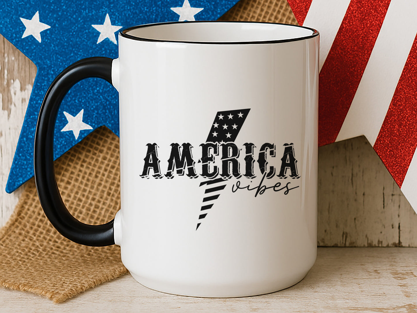 America Vibes, Cute 4th of July SVG