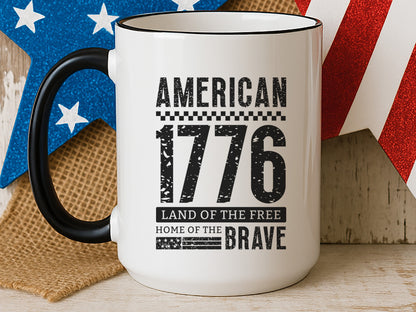 American 1776 Land of the Free, SVG 4th of July