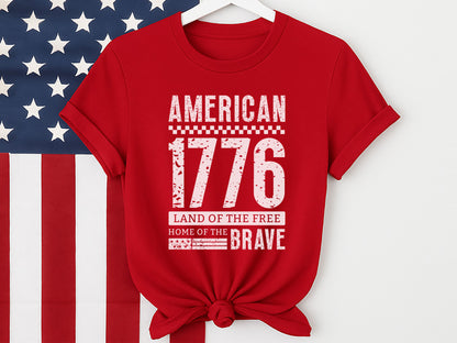 American 1776 Land of the Free, SVG 4th of July