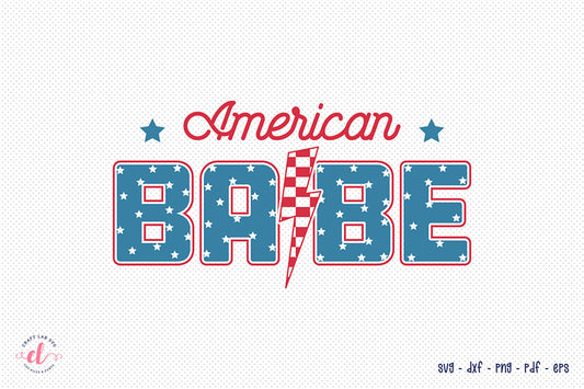 American Babe - Free 4th of July SVG
