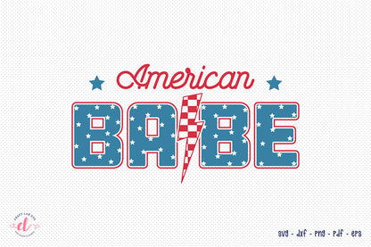 American Babe - Free 4th of July SVG