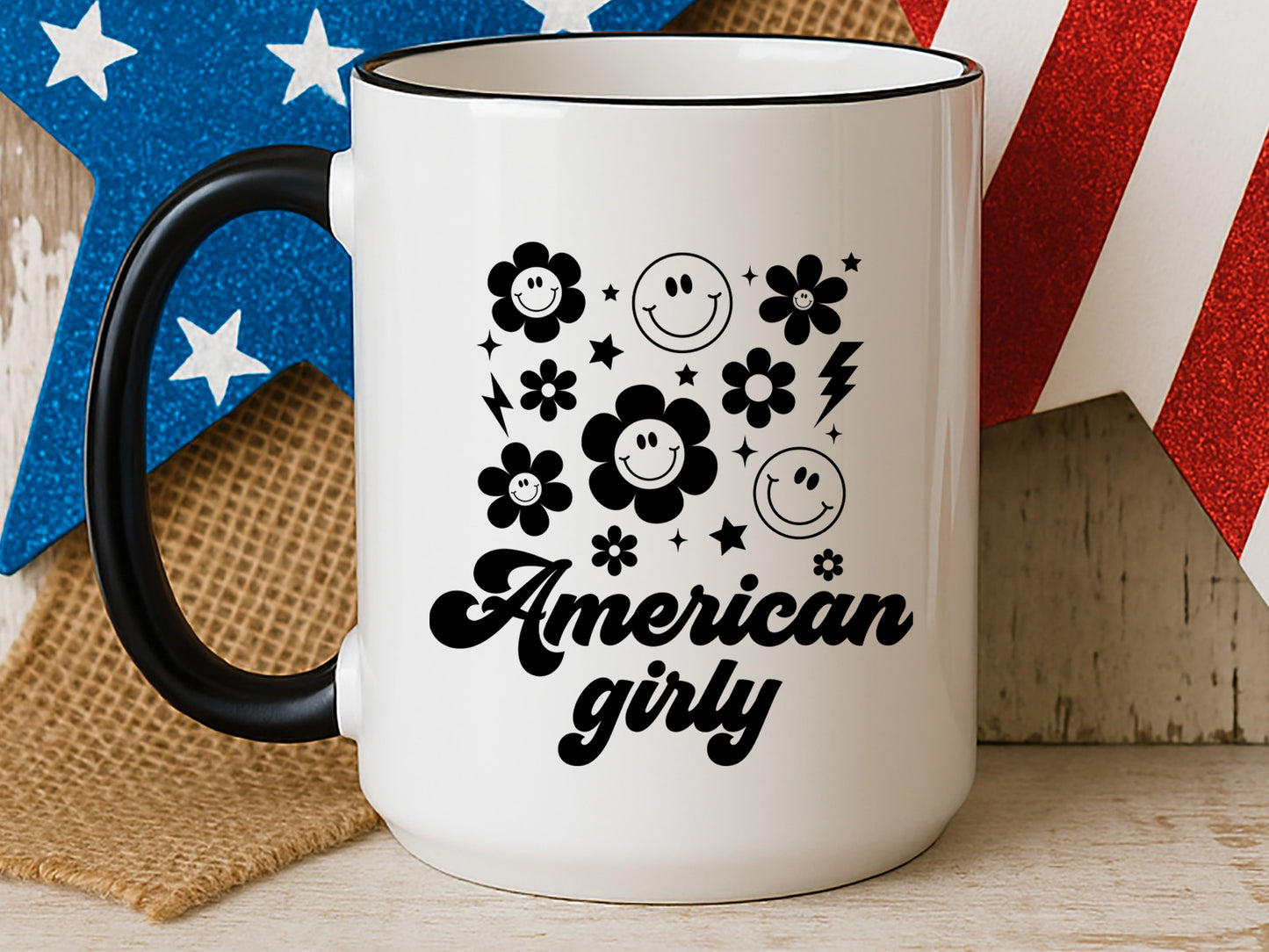 American Girly, 4th of July Girl SVG