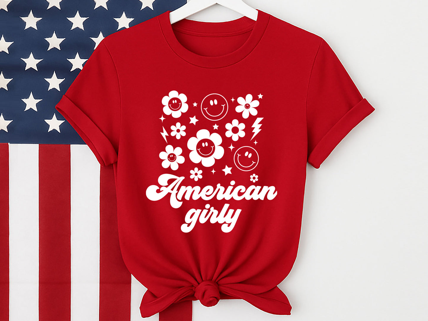 American Girly, 4th of July Girl SVG