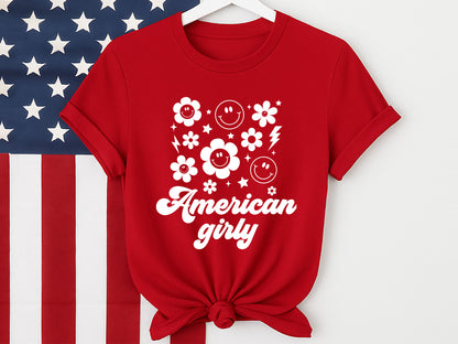 American Girly, 4th of July Girl SVG