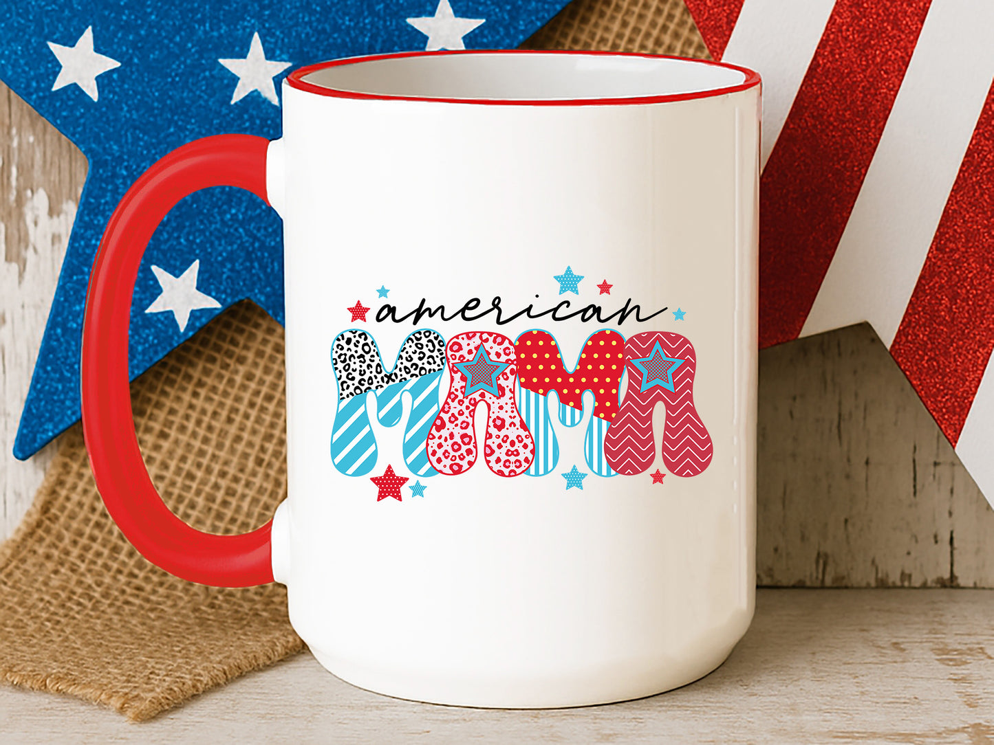 American Mama, 4th of July Sublimation Design