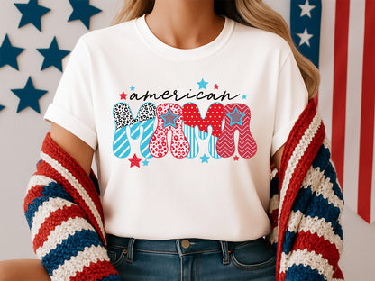 American Mama, 4th of July Sublimation Design