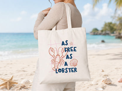As Free As a Lobster, Coastal Summer PNG