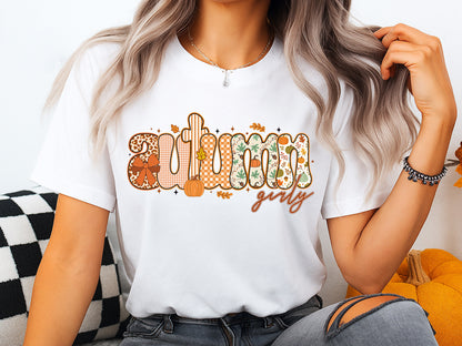 Autumn Girly, Coquette Fall Sublimation Design
