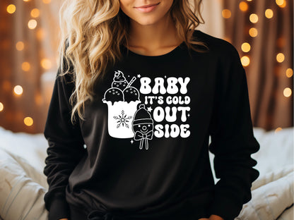 Baby It's Cold Outside - Retro Christmas SVG Design